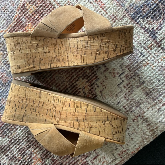 J Crew Slip-On Cork Wedges. - Picture 5 of 7